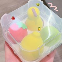 Casual Cute Geometric Hydrophilic Non-latex Makeup Sponge 1 Set main image 2