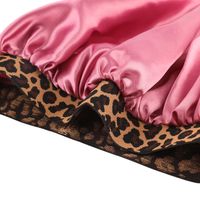 Women's Basic Simple Style Leopard Printing Eaveless Beanie Hat main image 5