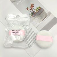 Simple Style Solid Color Hydrophilic Fleece Environmental Protection Material Makeup Puff 1 Piece sku image 2