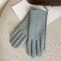 Women's Basic Color Block Gloves 1 Pair sku image 2