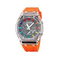 Streetwear Color Block Electronic Women's Watches main image 5