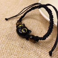 Simple Style Classic Style Cat Resin Rope Braid Women's Bracelets main image 3