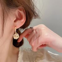 1 Pair Simple Style Classic Style Circle Square Bow Knot Alloy Rhinestones Drop Earrings Ear Hook main image 5