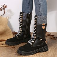 Women's Streetwear Solid Color Round Toe Riding Boots sku image 2
