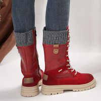 Women's Streetwear Solid Color Round Toe Riding Boots sku image 15