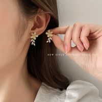 1 Pair Simple Style Classic Style Circle Square Bow Knot Alloy Rhinestones Drop Earrings Ear Hook main image 6