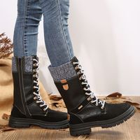 Women's Streetwear Solid Color Round Toe Riding Boots main image 4