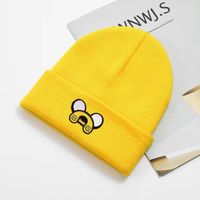 Unisex Cute Simple Style Solid Color Embroidery Eaveless Wool Cap sku image 1