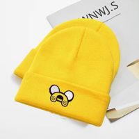 Unisex Cute Simple Style Solid Color Embroidery Eaveless Wool Cap main image 1