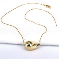 Simple Style Water Droplets Copper Pendant Necklace sku image 2