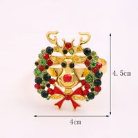 Christmas Baroque Style Cartoon Zinc Alloy Party Napkin Rings main image 4