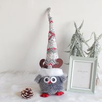 Christmas Cartoon Style Cute Owl Cloth Indoor Party Festival Doll sku image 1