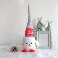 Christmas Cartoon Style Cute Owl Cloth Indoor Party Festival Doll sku image 2