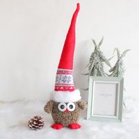 Christmas Cartoon Style Cute Owl Cloth Indoor Party Festival Doll sku image 3