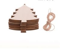 Simple Style Christmas Tree Wood Daily Hanging Ornaments sku image 10