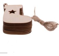 Simple Style Christmas Tree Wood Daily Hanging Ornaments sku image 9