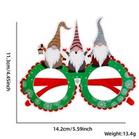 Christmas Cartoon Style Cute Santa Claus Glasses Nonwoven Party Festival Photography Props sku image 6