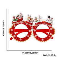 Christmas Cartoon Style Cute Santa Claus Glasses Nonwoven Party Festival Photography Props sku image 3