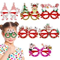 Christmas Cartoon Style Cute Santa Claus Glasses Nonwoven Party Festival Photography Props main image 1