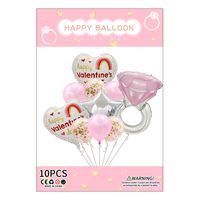 Valentine's Day Cute Romantic Letter Heart Shape Aluminum Film Wedding Party Balloons sku image 2