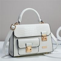 Women's Pu Leather Solid Color Elegant Square Flip Cover Handbag sku image 5
