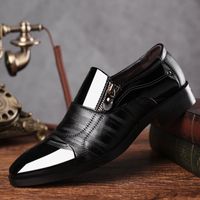 Men's Business Solid Color Point Toe Flats main image 3