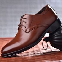 Men's Business Solid Color Round Toe Flats main image 2