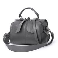 Women's Pu Leather Solid Color Vintage Style Square Zipper Handbag main image 4