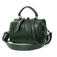 Women's Pu Leather Solid Color Vintage Style Square Zipper Handbag sku image 5
