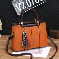 Women's Pu Leather Solid Color Streetwear Square Zipper Handbag main image 5