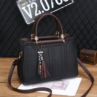 Women's Pu Leather Solid Color Streetwear Square Zipper Handbag sku image 3