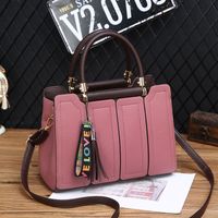 Women's Pu Leather Solid Color Streetwear Square Zipper Handbag main image 4