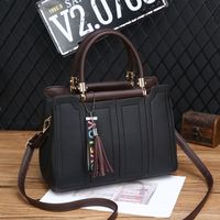 Women's Pu Leather Solid Color Streetwear Square Zipper Handbag main image 2