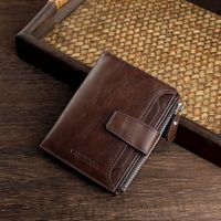 Men's Solid Color Pu Leather Buckle Wallets sku image 3