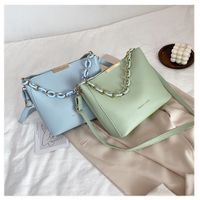 Women's Pu Leather Solid Color Streetwear Square Zipper Square Bag main image 3