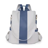 Waterproof Color Block Casual Daily Women's Backpack sku image 2