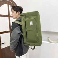 Men's Solid Color Oxford Cloth Zipper Travel Bag main image 5