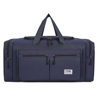 Men's Solid Color Oxford Cloth Zipper Travel Bag sku image 4