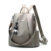 Waterproof Anti-theft Solid Color Travel Street Women's Backpack main image 3