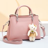 Women's Pu Leather Animal Elegant Ornament Square Zipper Handbag sku image 4