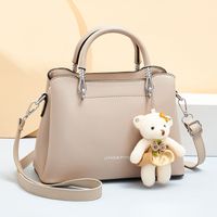 Women's Pu Leather Animal Elegant Ornament Square Zipper Handbag main image 4