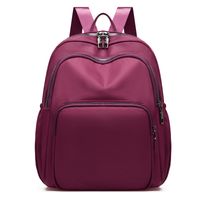 Wasserdicht Einfarbig Lässig Reisen Rucksack Für Damen sku image 4