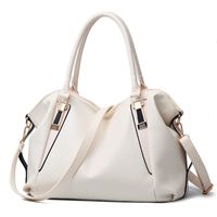 Women's Pu Leather Solid Color Elegant Square Zipper Handbag sku image 1