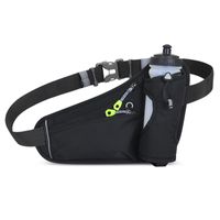 Unisex Classic Style Solid Color Nylon Waterproof Waist Bags sku image 5