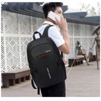 Solid Color Travel Daily Laptop Backpack main image 1