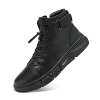 Men's Casual Solid Color Round Toe Classic Boots main image 5