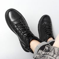 Men's Casual Solid Color Round Toe Classic Boots main image 4