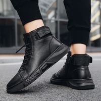Men's Casual Solid Color Round Toe Classic Boots main image 3