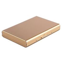 Men's Solid Color Stainless Steel Lock Clasp Card Holders sku image 3