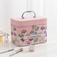 Streetwear Cartoon Pu Leather Square Makeup Bags sku image 1